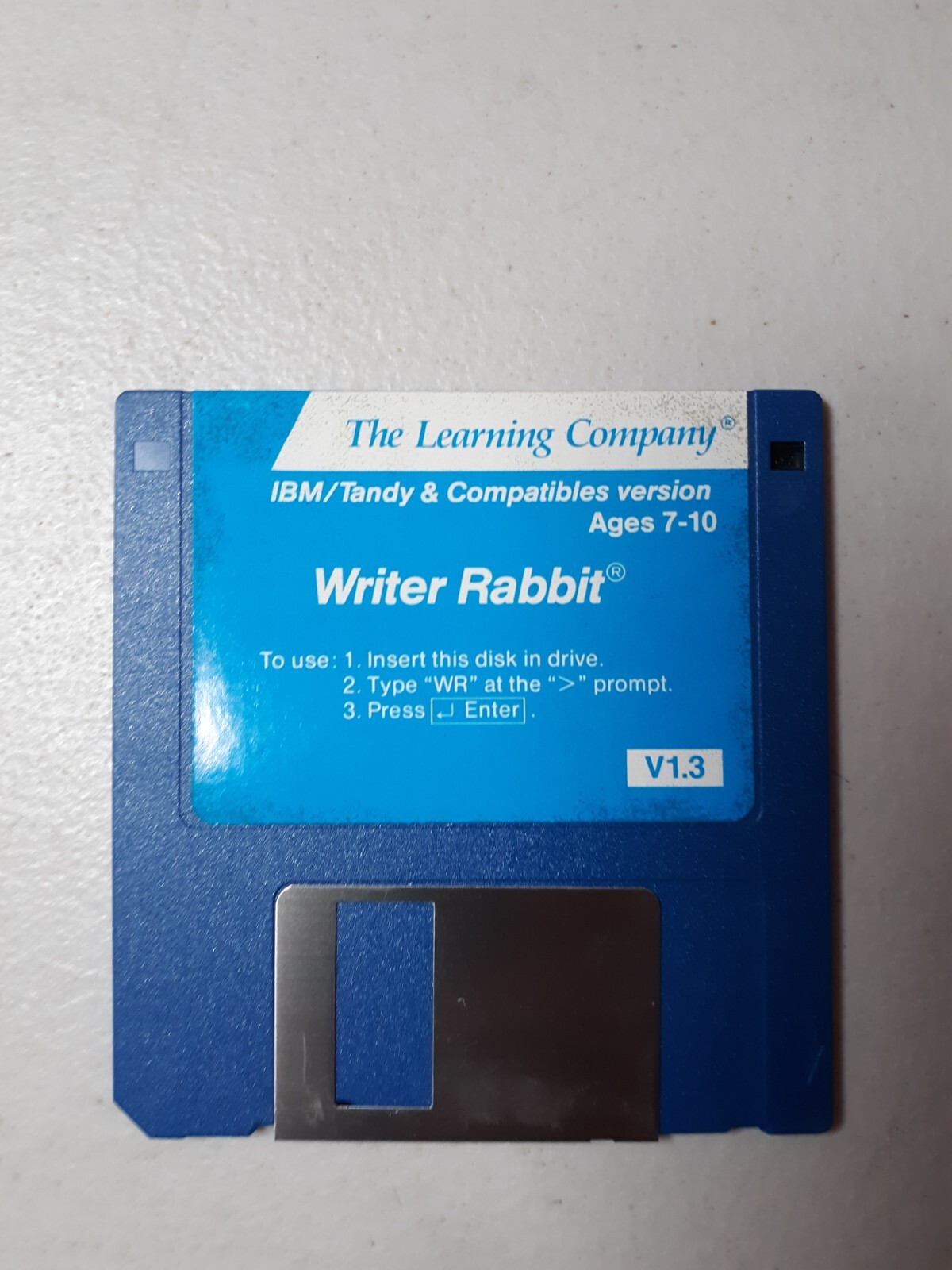 Writer Rabbit 1.3 by Learning Company for the IBM PC Compatible 3.5" Disk