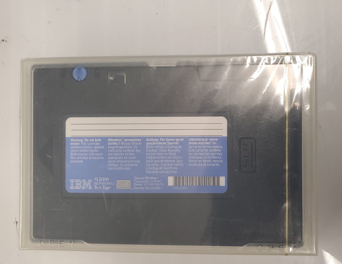 NEW Sealed IBM 35L0967 SLR60 & SLR100 Test Tape Cartridge
