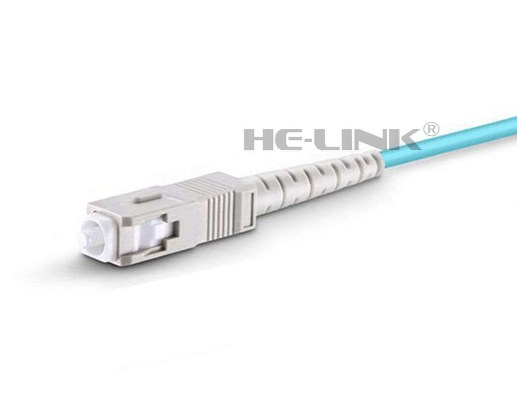 50M SC-SC Outdoor Armored 10G OM3 MM Simplex Fiber Patch Cord