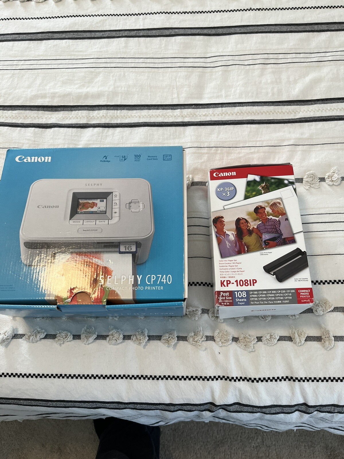 Canon SELPHY CP740 Digital Photo Inkjet Printer and Canon KP-108IP