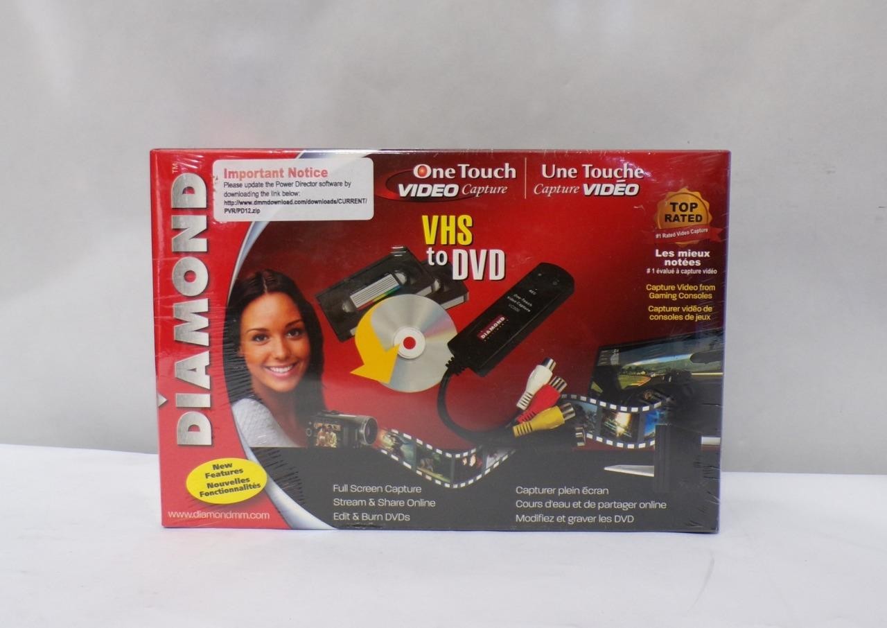 *New* Diamond Multimedia VC500 One Touch Video Capture VHS to DVD (B4960)