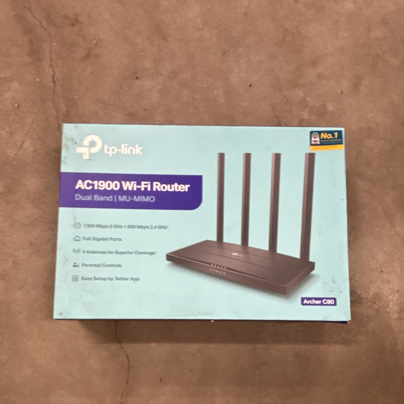 TP-Link AC1900 Wi-Fi Gigabit Router Black