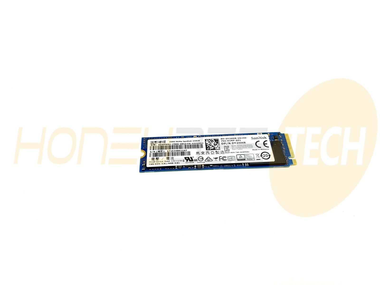 GENUINE DELL 256GB 80MM M.2 2280 SSD SOLID STATE DRIVE Y2HHR 0Y2HHR TESTED