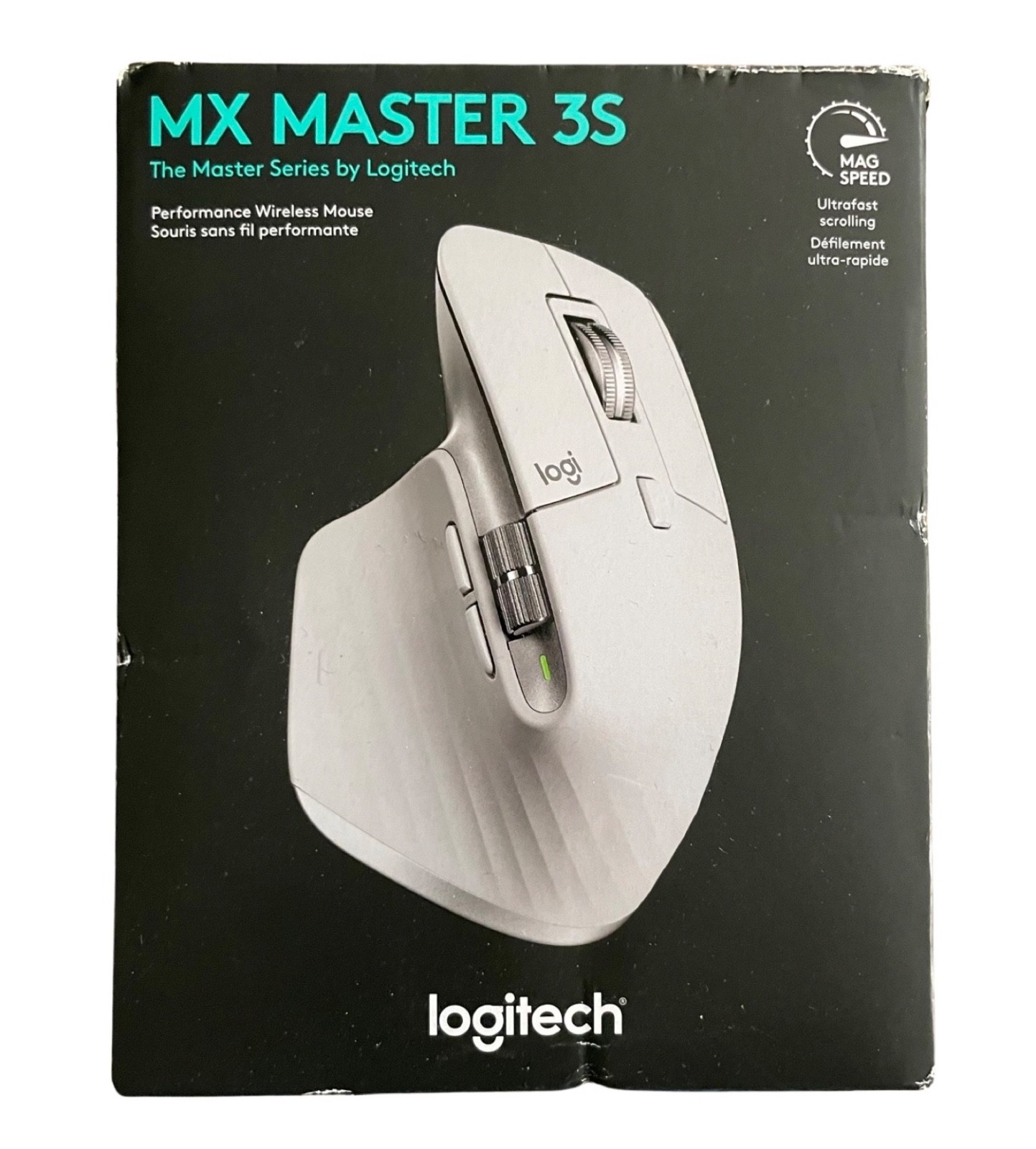 New Logitech MX Master 3S Performance Wireless Mouse - Pale Gray