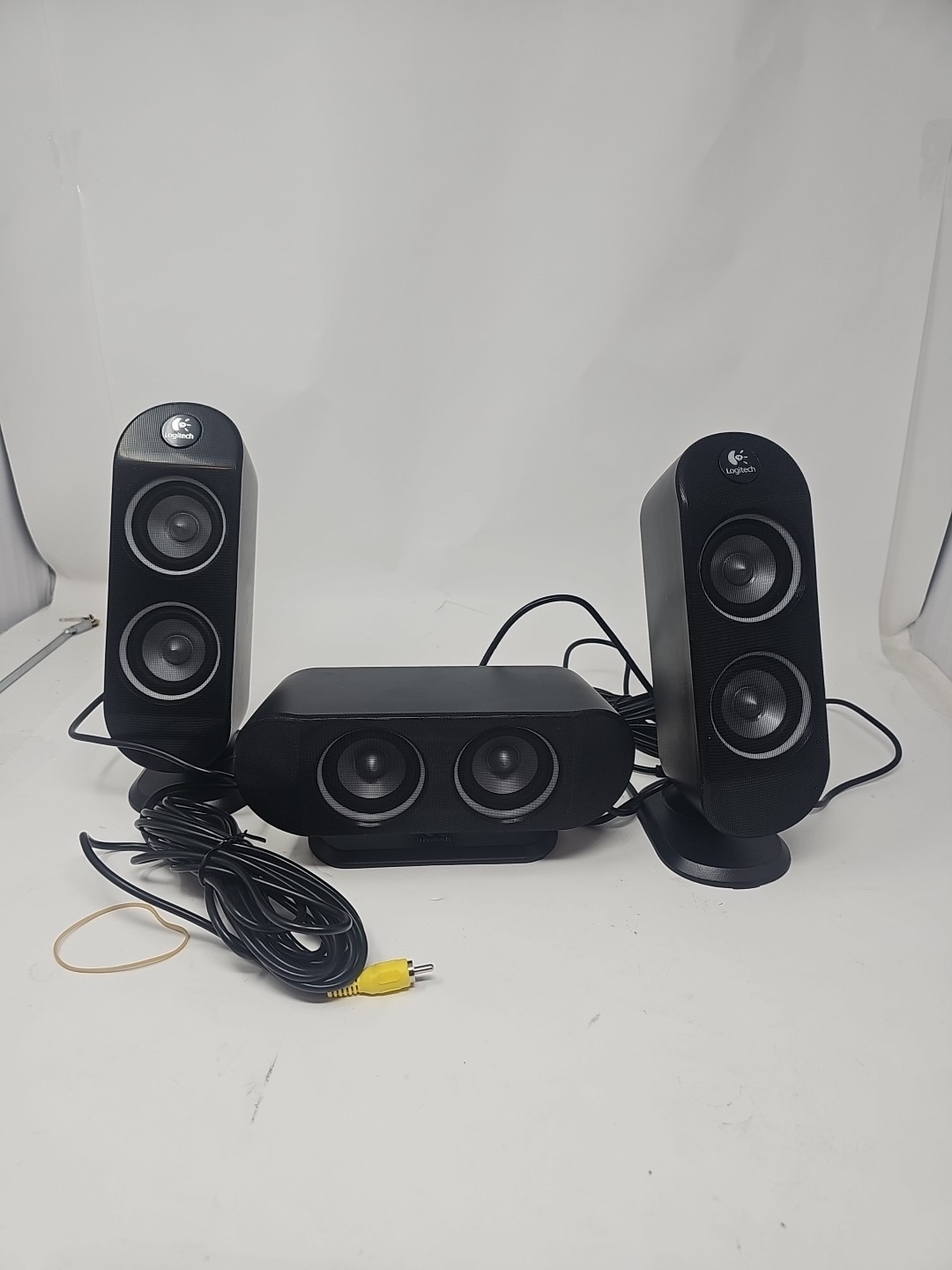 Set Of 3 Logitech X-530 Speaker System Replacement  REAR & CENTER Speaker .NEW