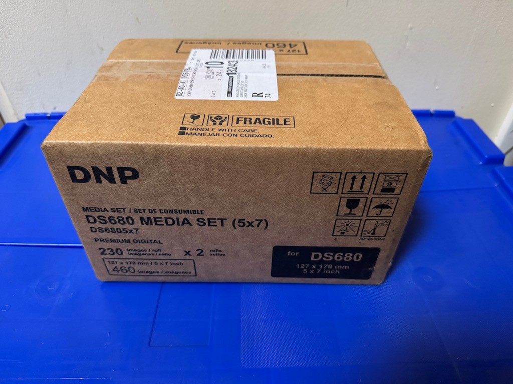 DNP DS680 Media Set (5x7) 2 Rolls of Paper And Ribbon Images 230 x2(Factory New)