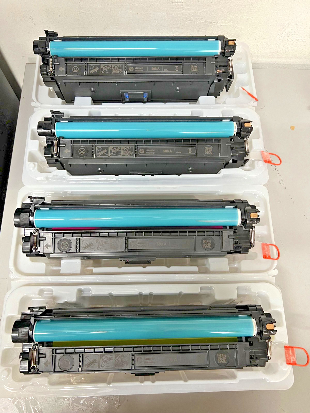 Genuine New HP 508A Toner Cartridge 4-PACK CF360A CF361A CF362A CF363A No Box