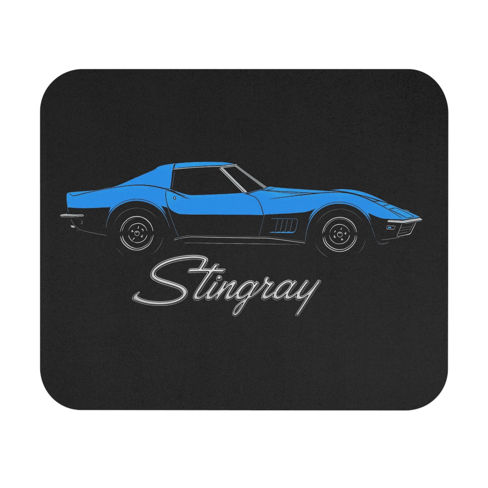 1969 Chevy Corvette Stingray Mouse Pad Classic C3 Sports Car Retro Desk Mat