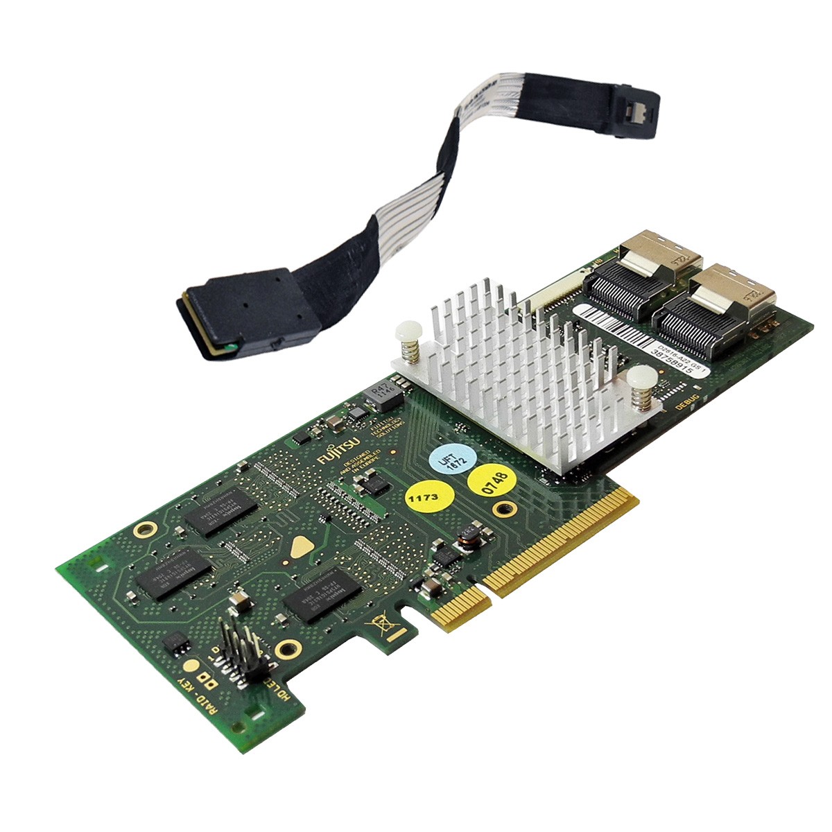 Fujitsu D2616-A22 GS1 6G PCle x8 SAS RAID Controller no Bracket +1 xSAS Cable
