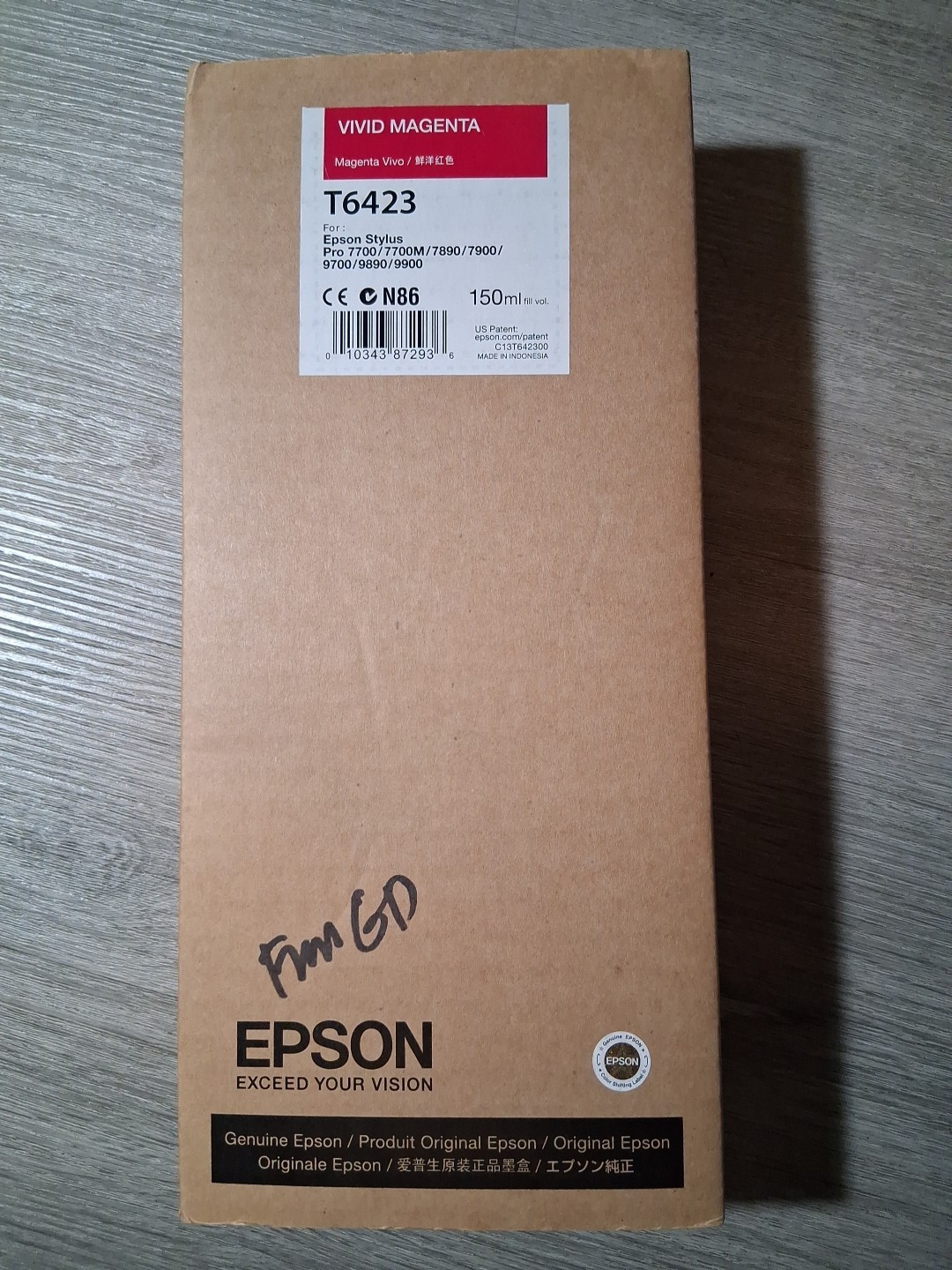 Epson T6423 Vivid Magenta Ink Cartridge Expired 2016 New Sealed Unopened