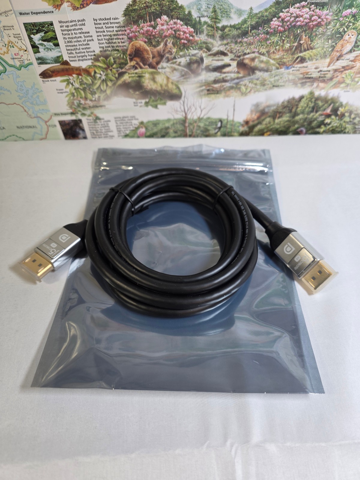 j5create 8K DisplayPort™ 6.6ft Cable - Brand New - Open Box - Never Used