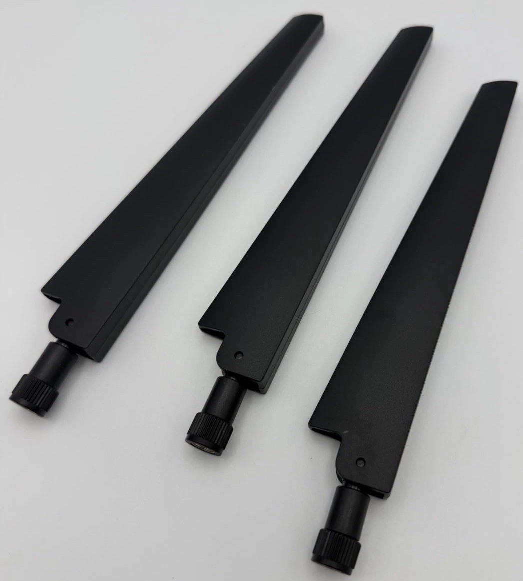 NETGEAR R7350 Nighthawk AC2400 OEM Antennas Set of 3 Replacement Black
