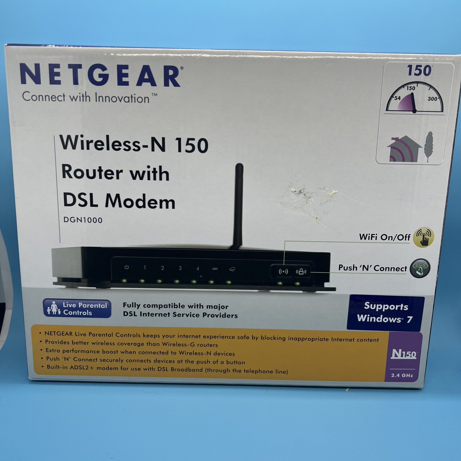 Netgear N150 150 Mbps 4-Port 10/100 Wireless N Router (WNR1000)