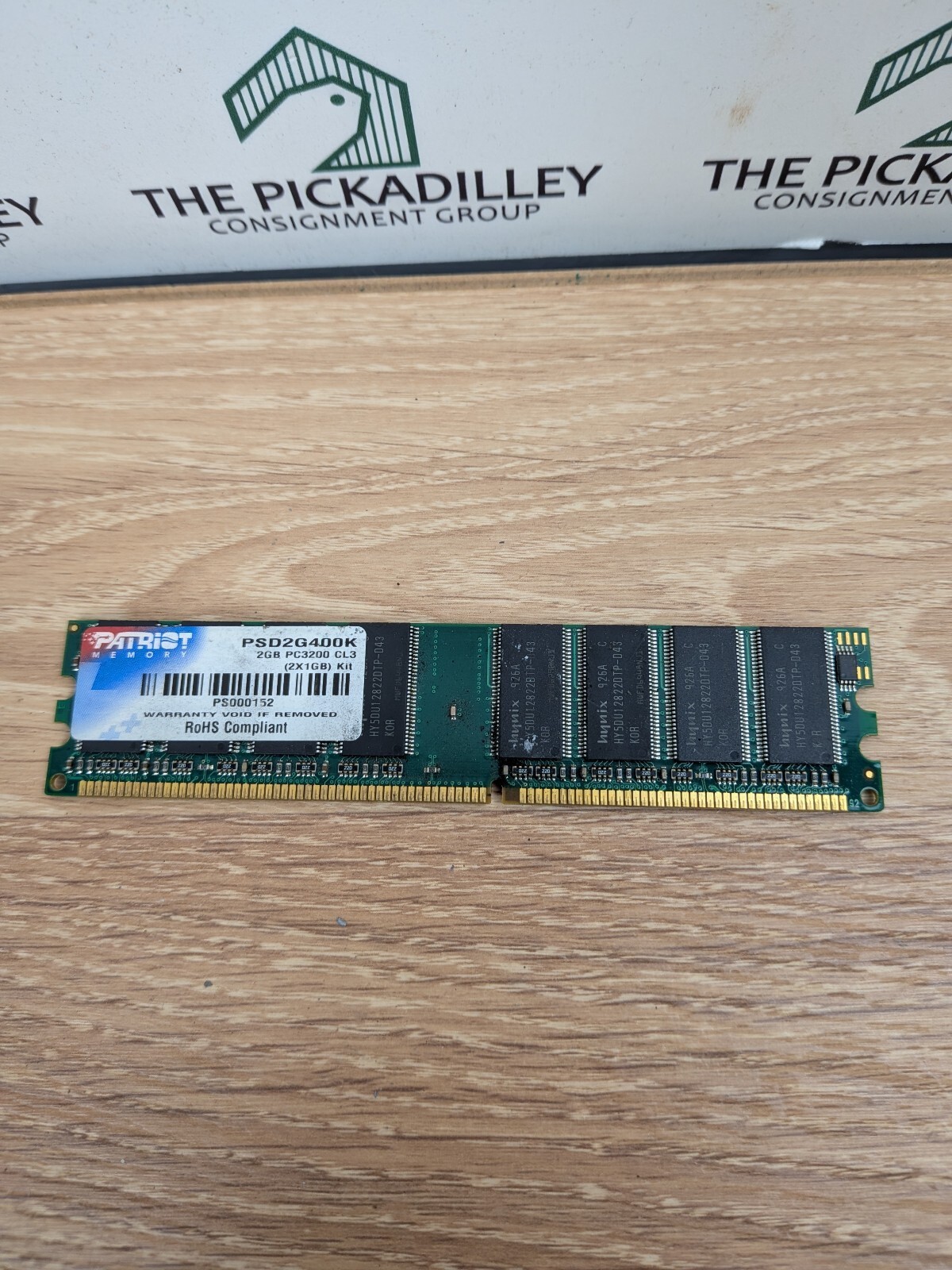 Patriot 2GB PC3200 DDR1 SDRAM Memory Module CL3 Green PCB