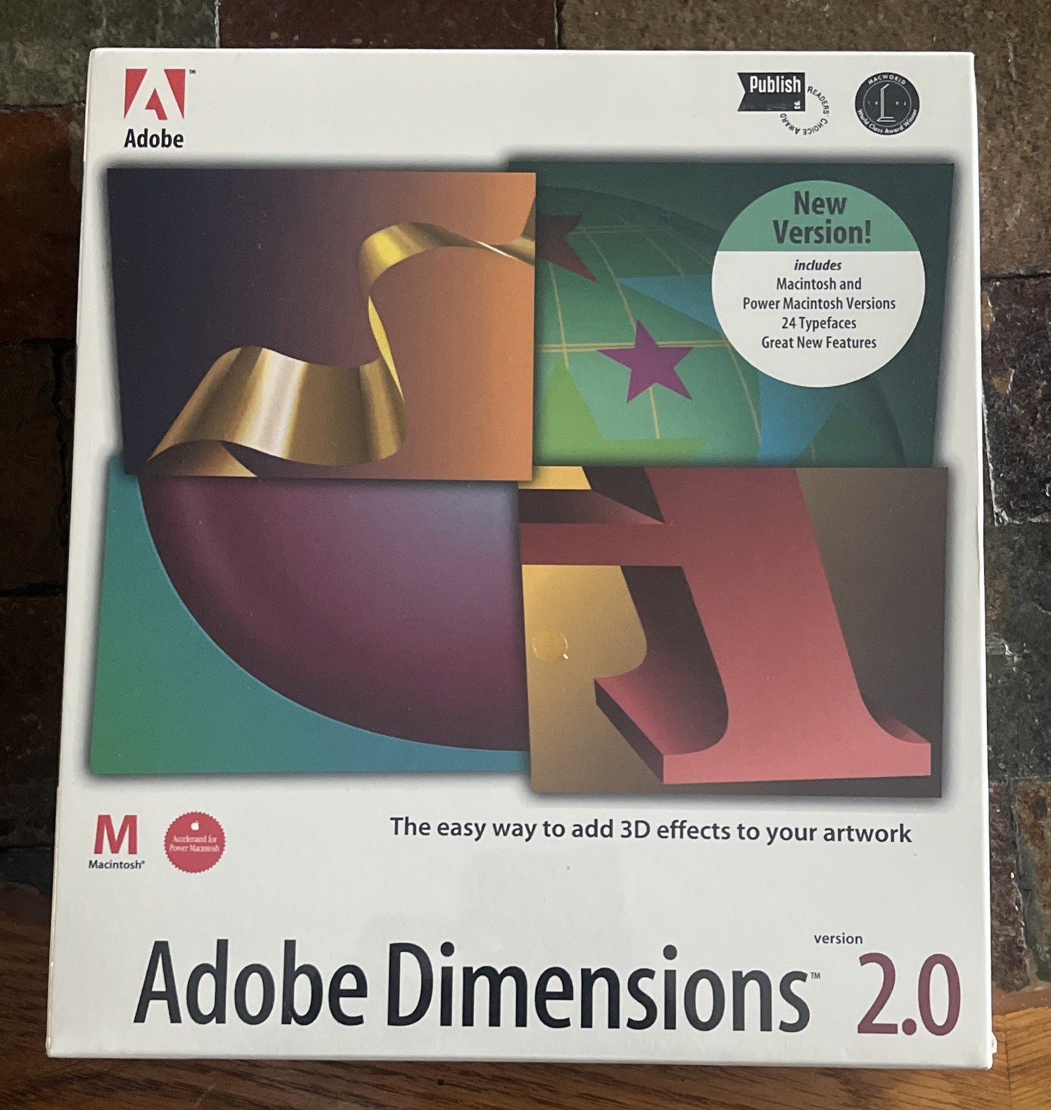 Adobe Dimensions Version 2.0, Macintosh Retail version *NEW/sealed