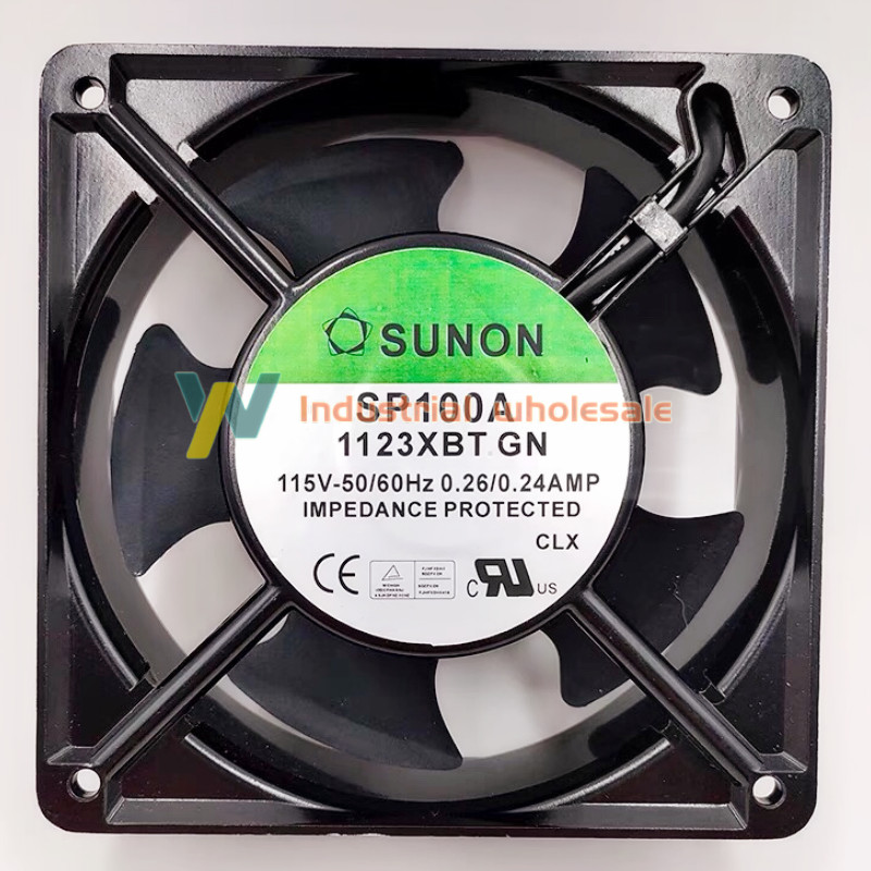 1pc Sunon SP100A 1123XBT.GN AC Fan Ball 115 Volt 60Hz 0.24 Amp 20 Watt 3150 RPM