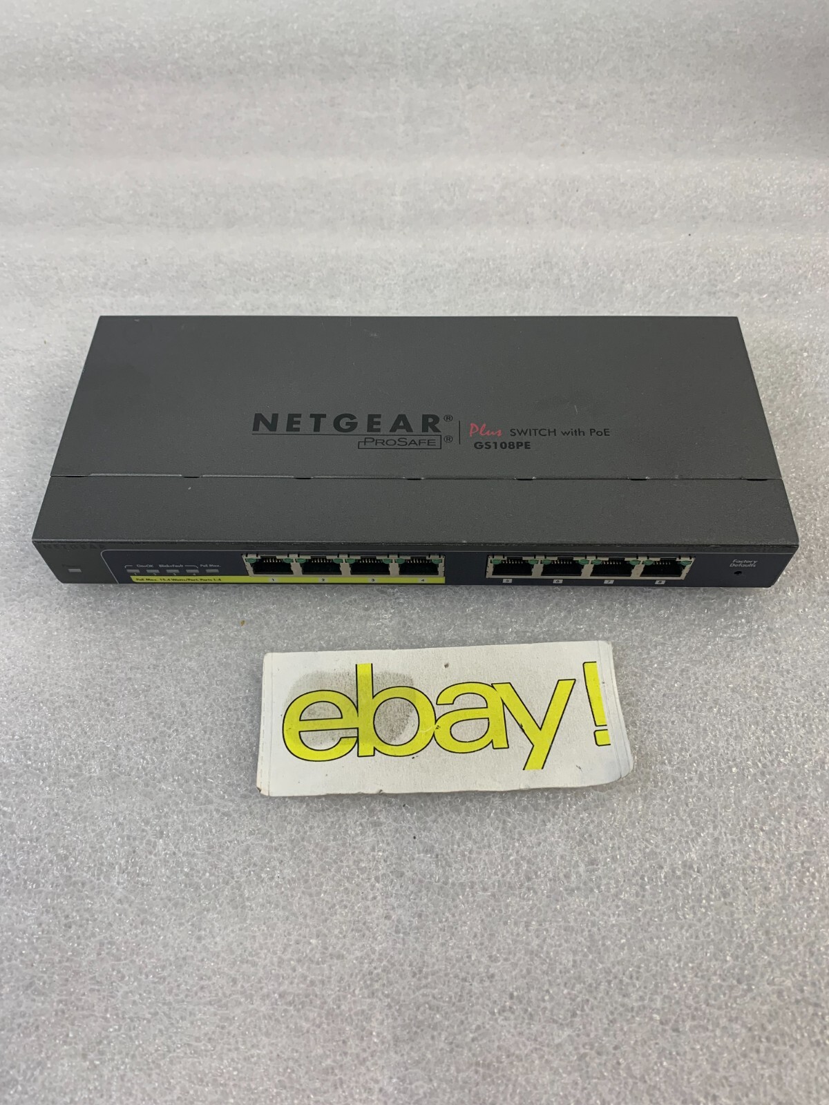 Netgear ProSafe Plus 8-Port GbE Switch GS108PE V2 UNIT ONLY 