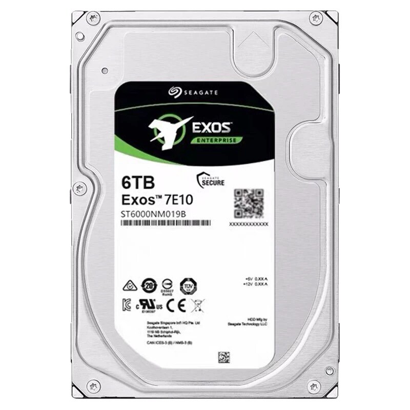 Compatible Seagate Exos 7E10 6TB 3.5" SATA 7200rpm Internal HDD ST6000NM019B