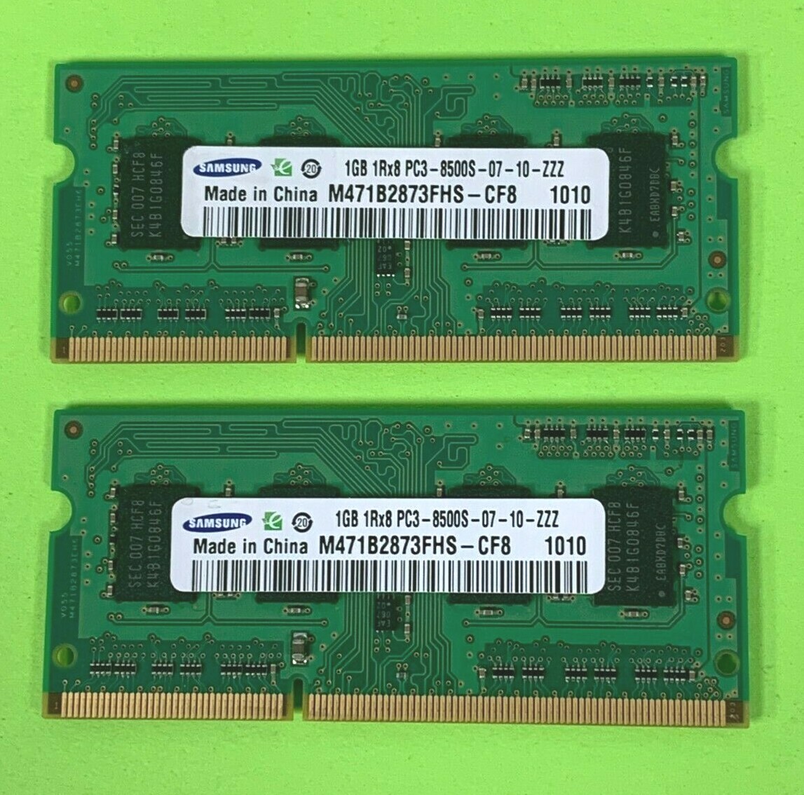 🔥Samsung 2GB (2X1GB) 1Rx8 PC3-8500S COMPUTER RAM MEMORY M471B2873FHS-CF8