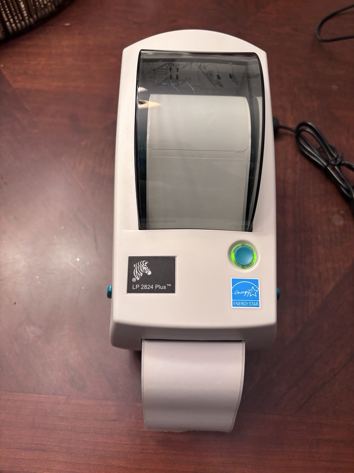 Zebra LP 2824 Plus Direct Thermal Label Printer 282P-201110-000 w/ labels tested