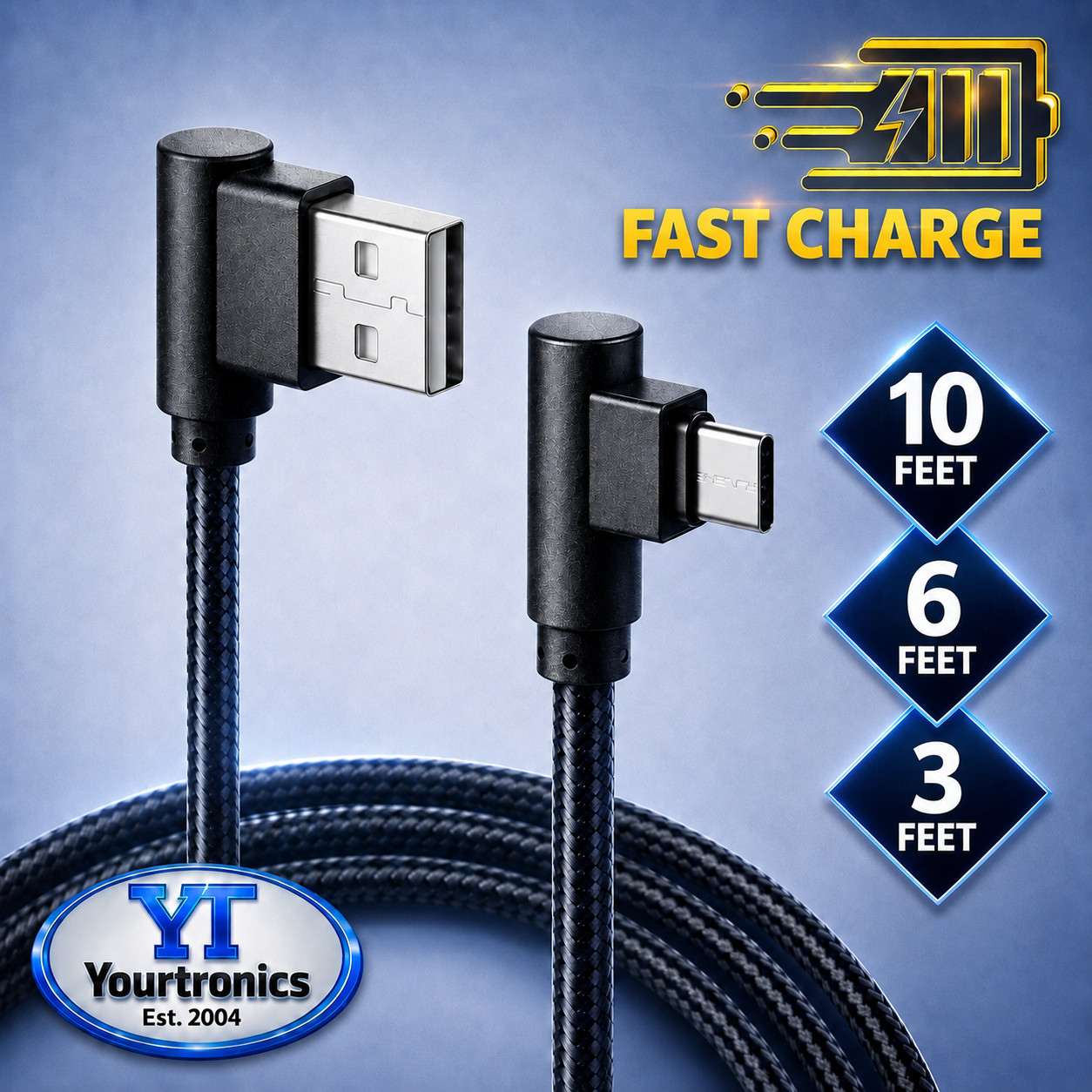 90 Degree Angle USB-C Charging Cable FOR Samsung Galaxy S24 S23 S22 S21 Ultra