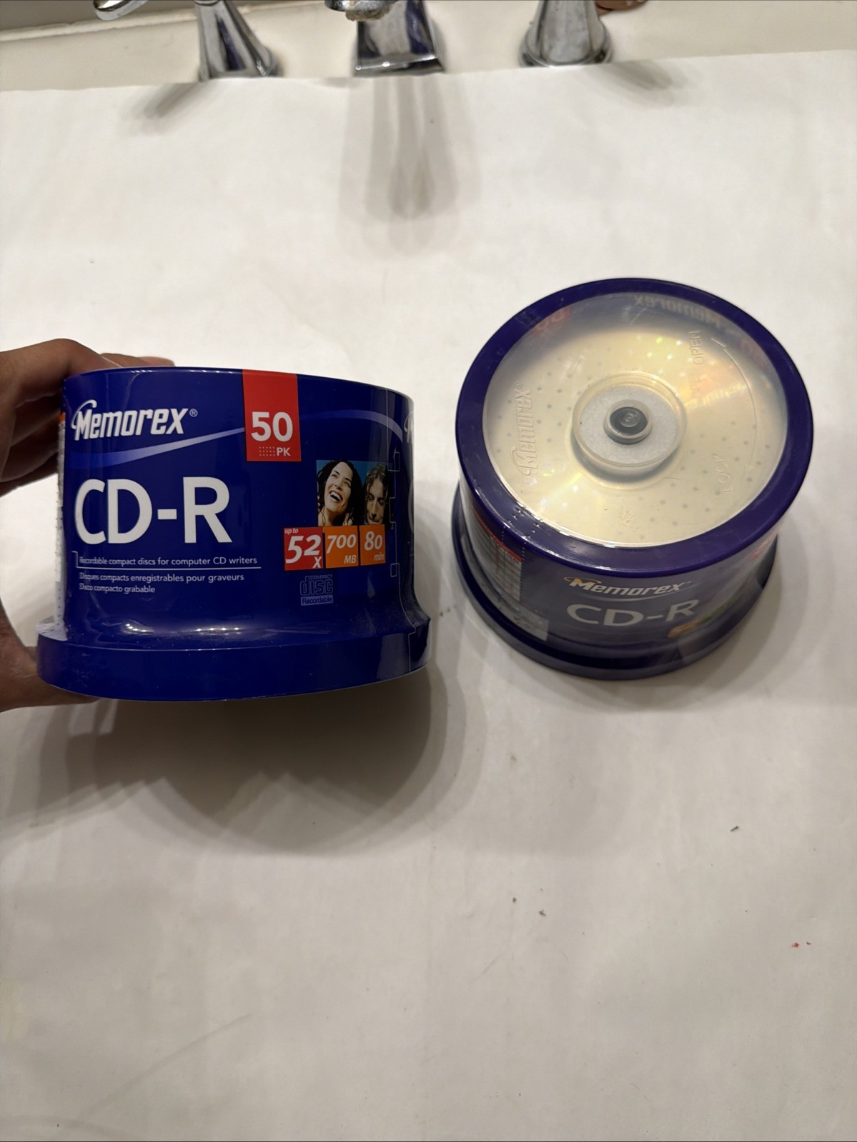 2x 100 MEMOREX Music CD-R 2) 50 Packs Spindle 52X 700MB 80min Blank CD SEALED
