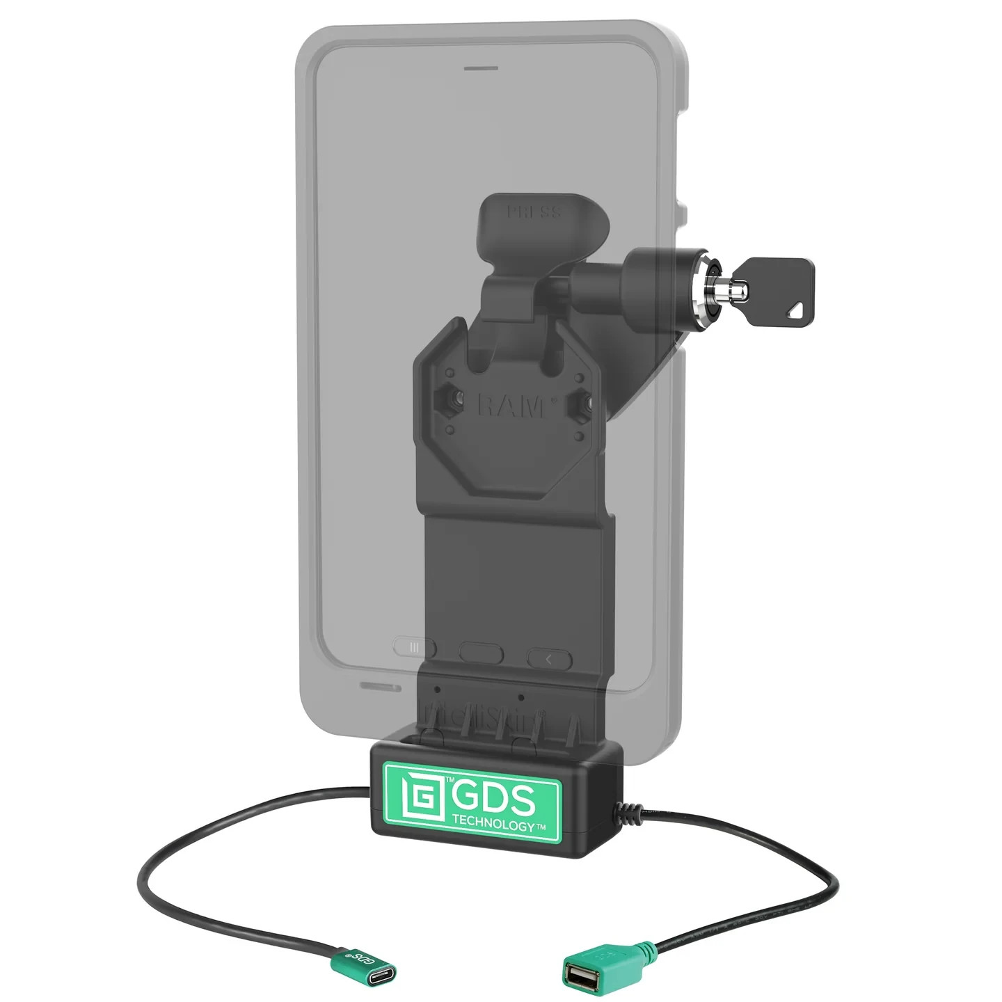 RAM MOUNT  Systems - RAM-GDS-DOCKLR-U1CDU ~ New Car Truck Mount ~ 