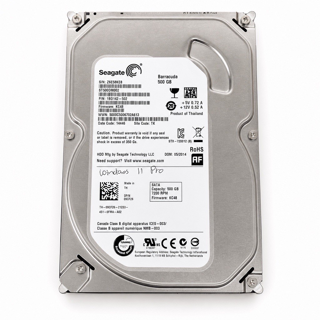 500GB 3.5" SATA Hard Drive W/Windows 11 PRO