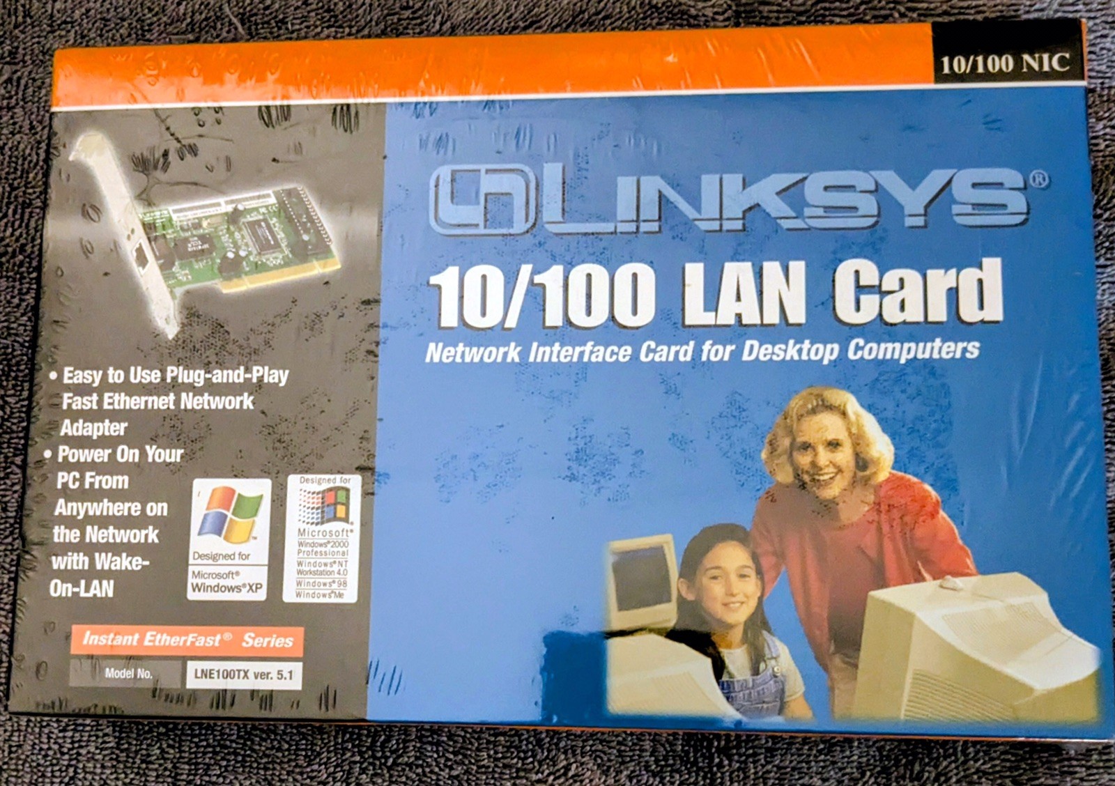 Linksys 10/100 PCI Ethernet Card LNE100TX Ver.5.1 Support NEW Sealed