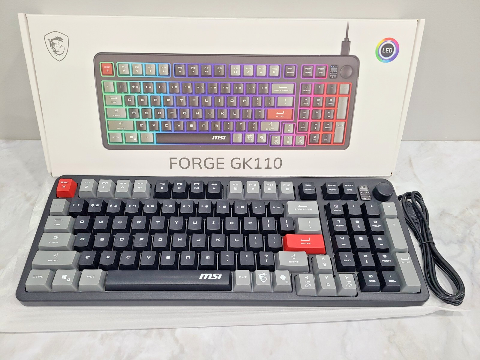 MSI Forge GK110 RGB Gaming Keyboard 