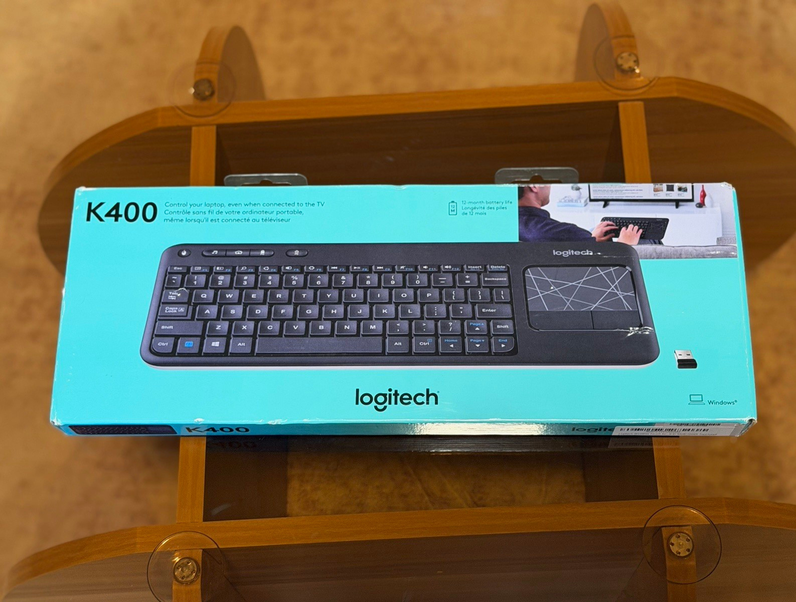 Logitech K400 Wireless Touch Keyboard Touchpad USB Receiver 920-003070