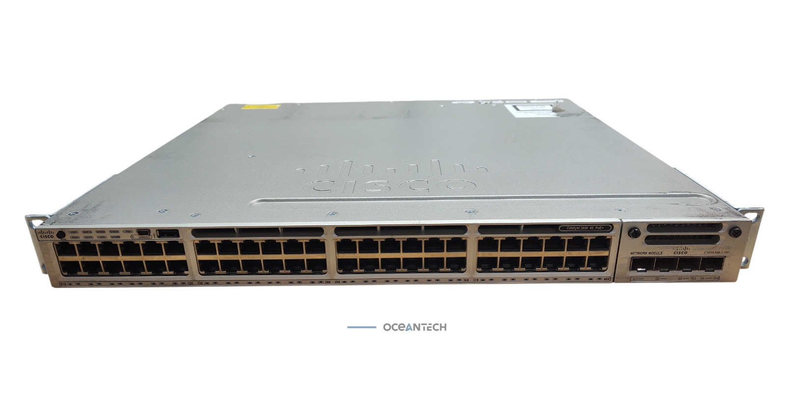 Cisco Catalyst 3850 WS-C3850-48F-S V03 48-Port PoE+ with C3850-NM-2-10G V01