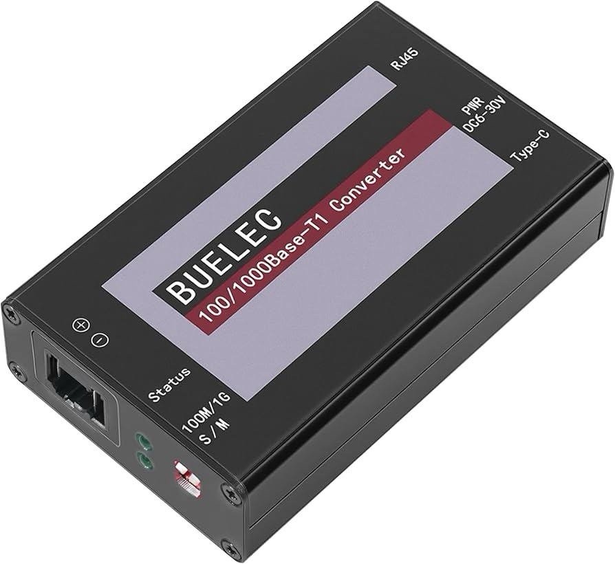 100/1000Base-T1 Media Converter Marvell 88Q2112 RTL8211FI Type-C DC