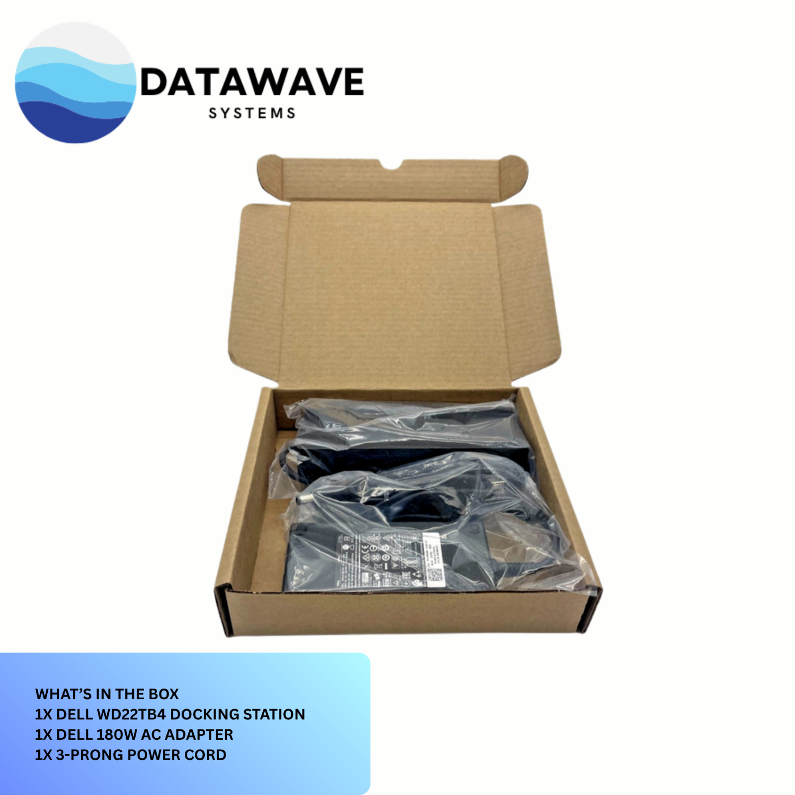 Dell WD22TB4 Thunderbolt 4 Docking Station 180Watt USB-C 130W PD Dual 4K HDMI DP