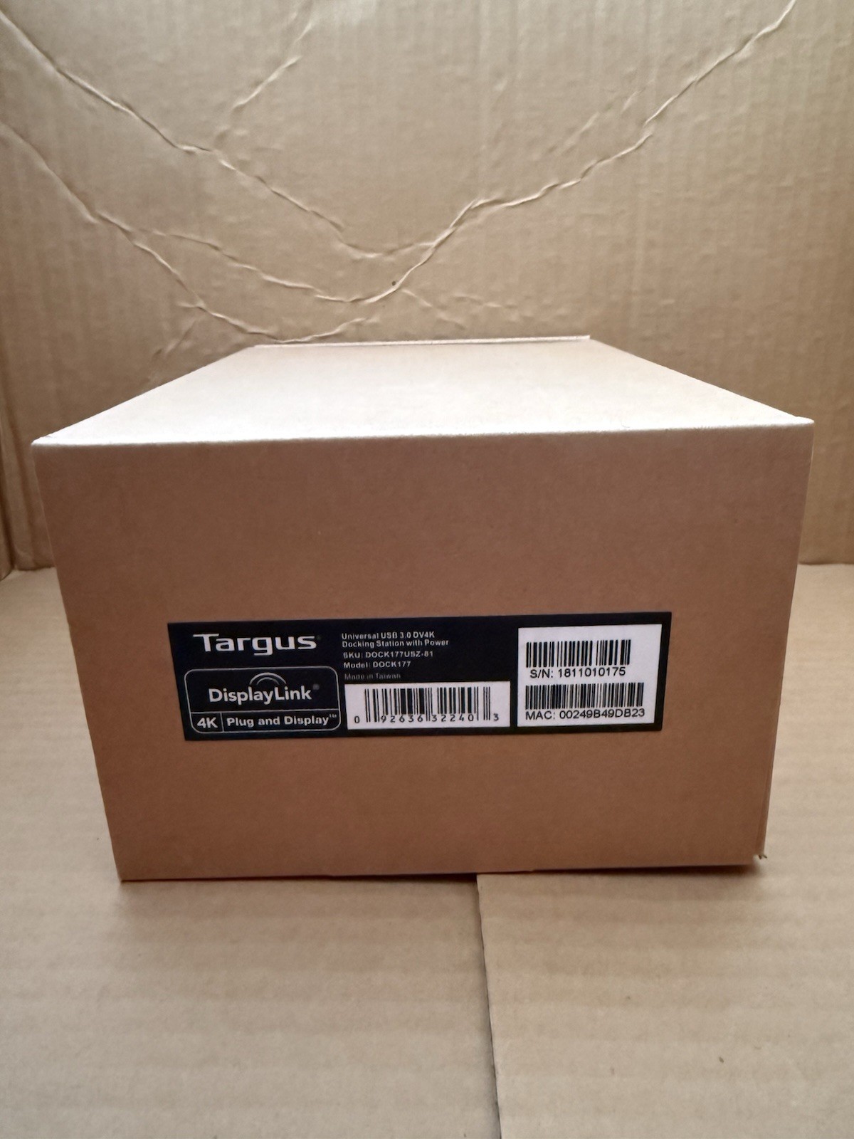 Targus Universal USB 3.0 4K Docking Station DOCK177 DOCK177USZ-81 WITH POWER