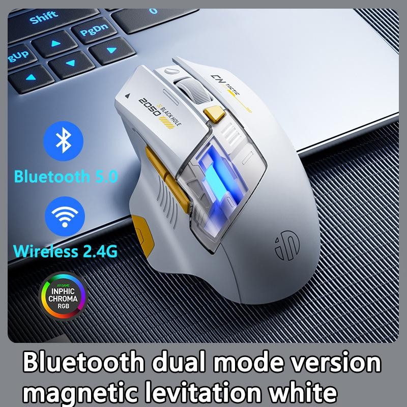 Inphic A9 Explorer Wireless Gaming Mouse 500ma Battery Level Display Rechargeabl
