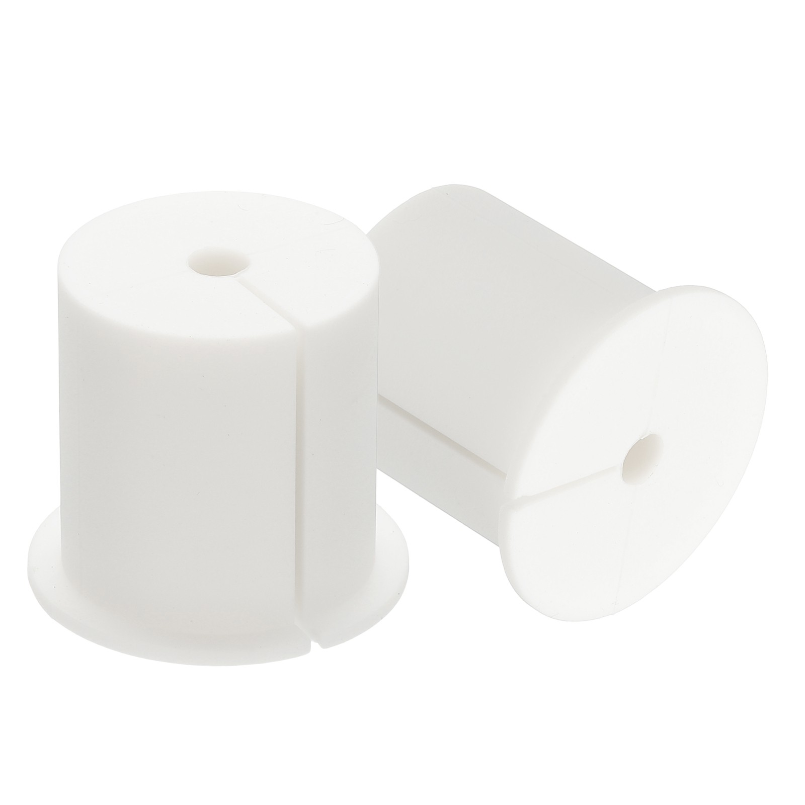 2 Pcs 1-3/8" Wall Grommet Cable Routing Kit for 0.26" (6.5mm) Hole White