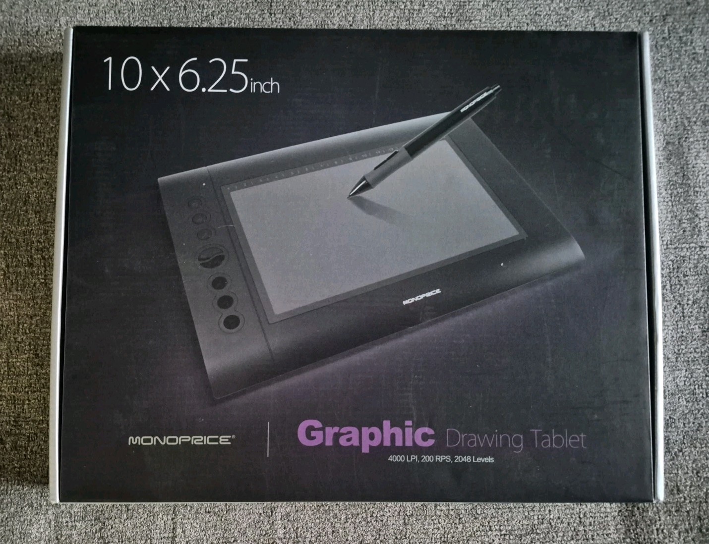 Monoprice 10 x 6.25-inch Graphic Drawing Tablet, Open Box, Never Used