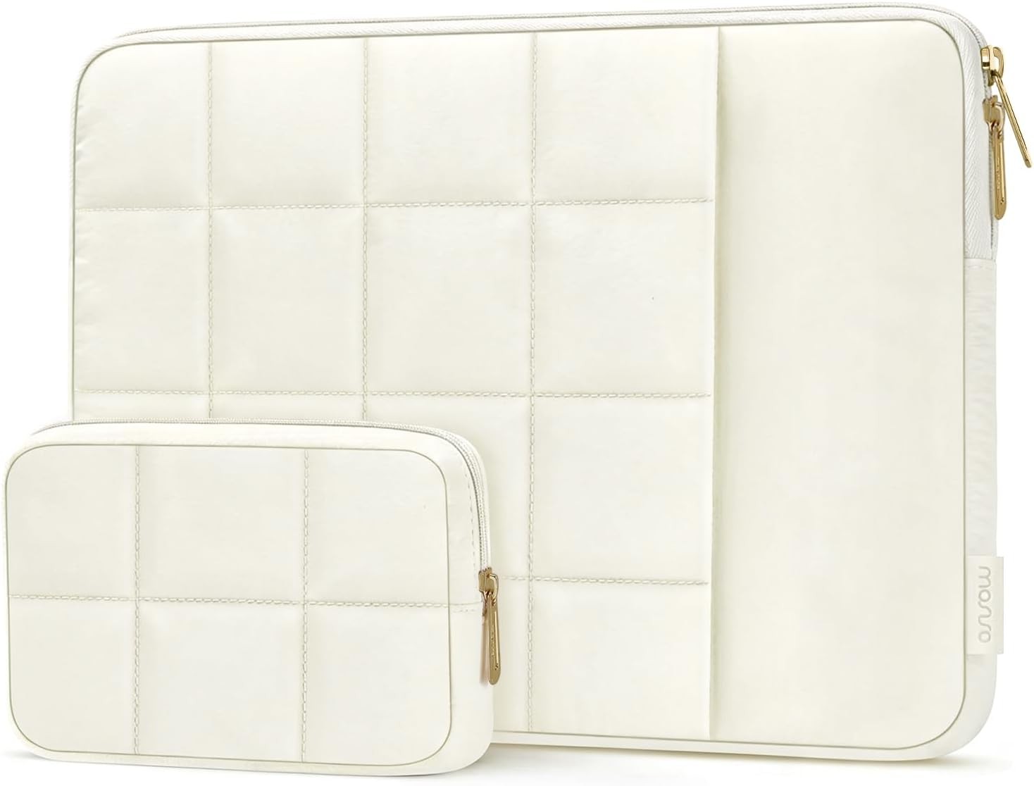 Laptop Case 13.3 inch, 13-13.3inch Puffy Laptop Sleeve, Sand Color Design