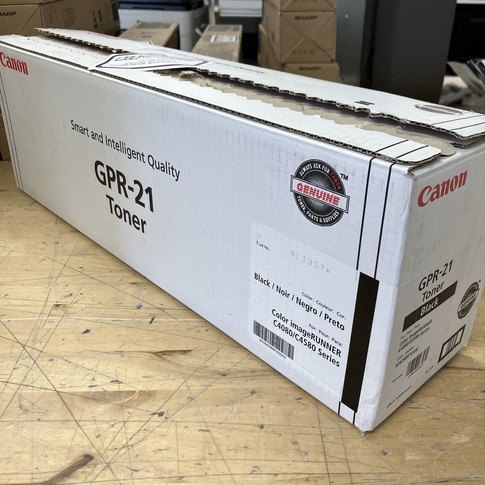 Genuine New Canon 0262B001AA GPR-21 GPR21 OEM Toner Cartridge Black