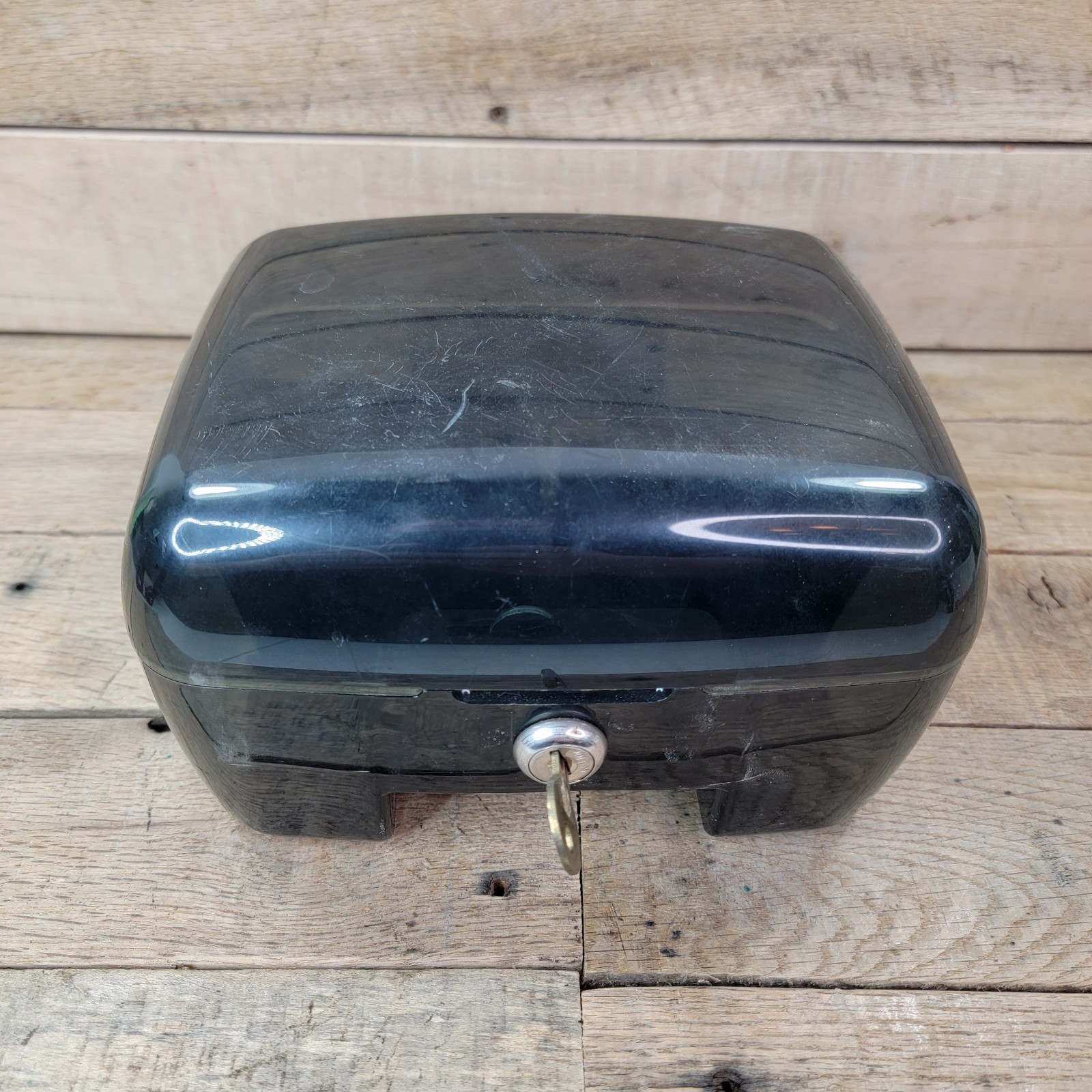 Vintage Ring King 52000 3.5" Floppy Disk Locking Storage Box with key Organizer