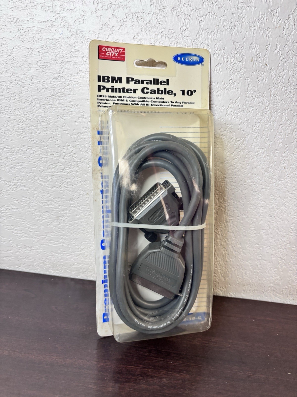 VTG Belkin OEM IBM Parallel Printer Cable 10ft F2A032-10-C Circuit City