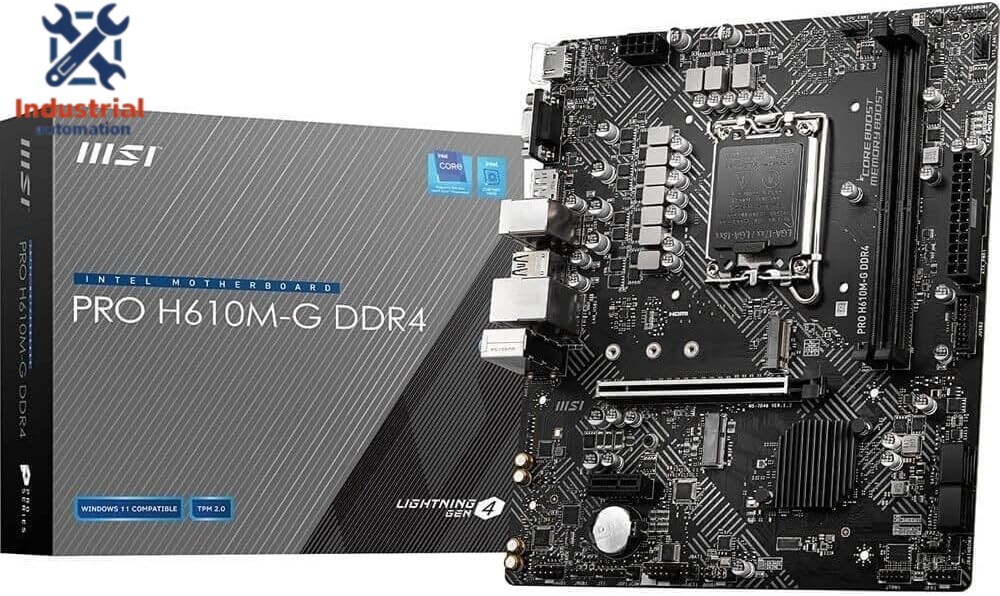 MSI Motherboard (12th/13th/14th Gen Intel LGA1700 DDR4 mATX PRO H610M-G DDR4