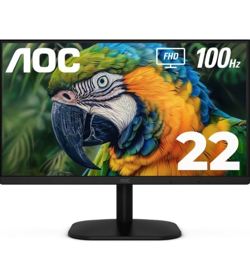 AOC 22B2HM2 22" Full HD 1920 x 1080 100Hz LED Monitor Adaptive Sync VGA x1 HD...