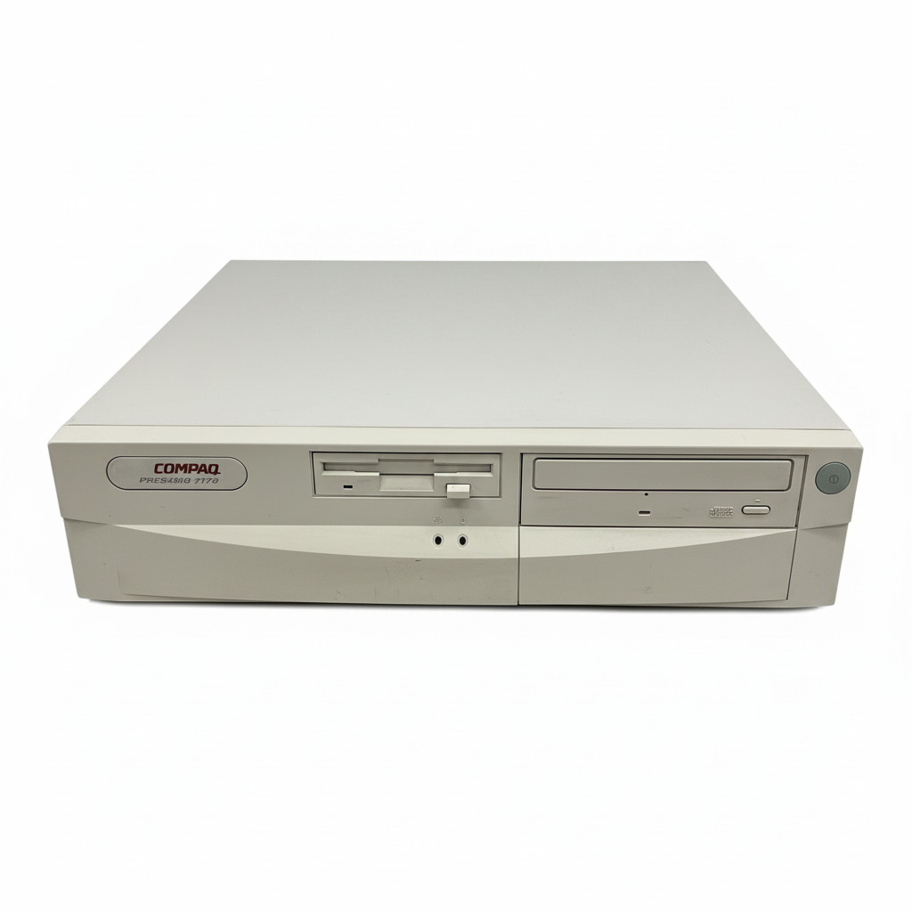 Vintage Compaq Presario 7170 Desktop PC Retro Gaming Pentium Floppy *READ*