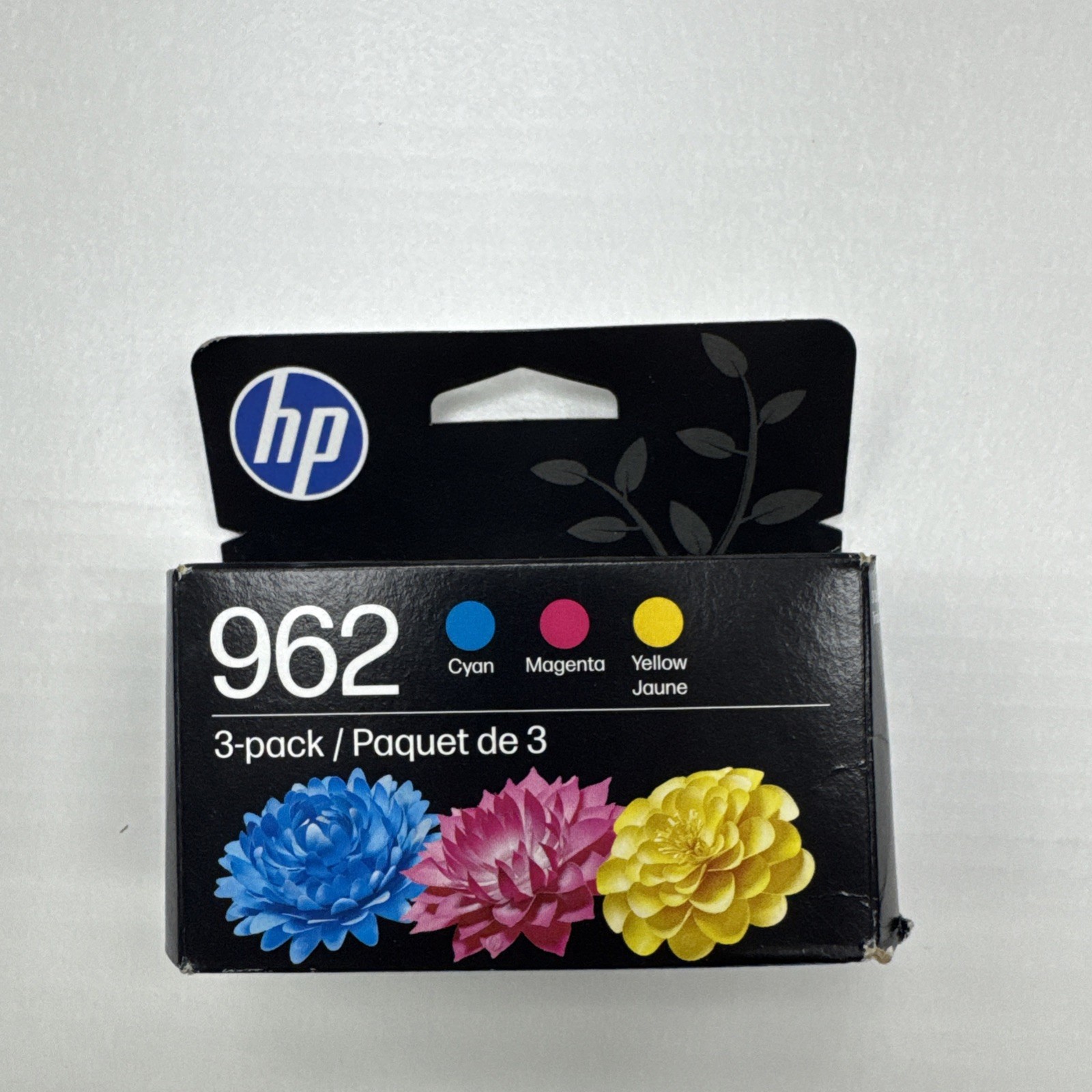 HP 962 Color Ink Cartridges 3-Pack Cyan Magenta Yellow NEW Sealed Exp 1/2028