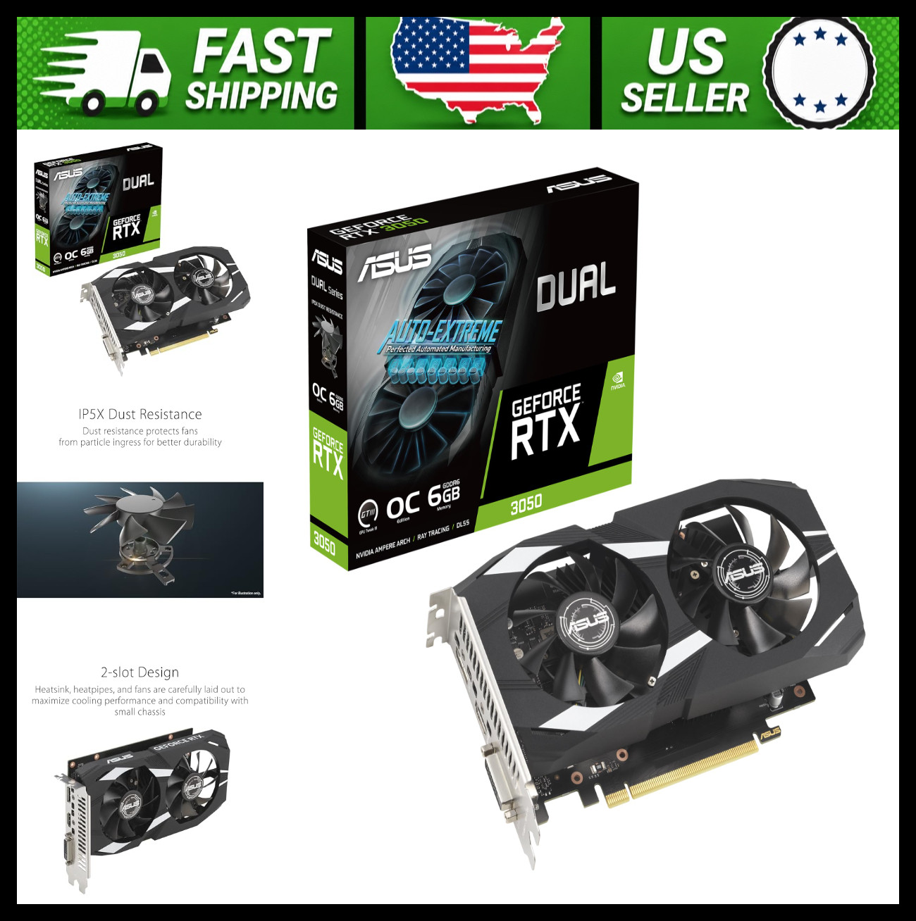ASUS GeForce Gaming Graphics Card 6GB GDDR6 OC Edition