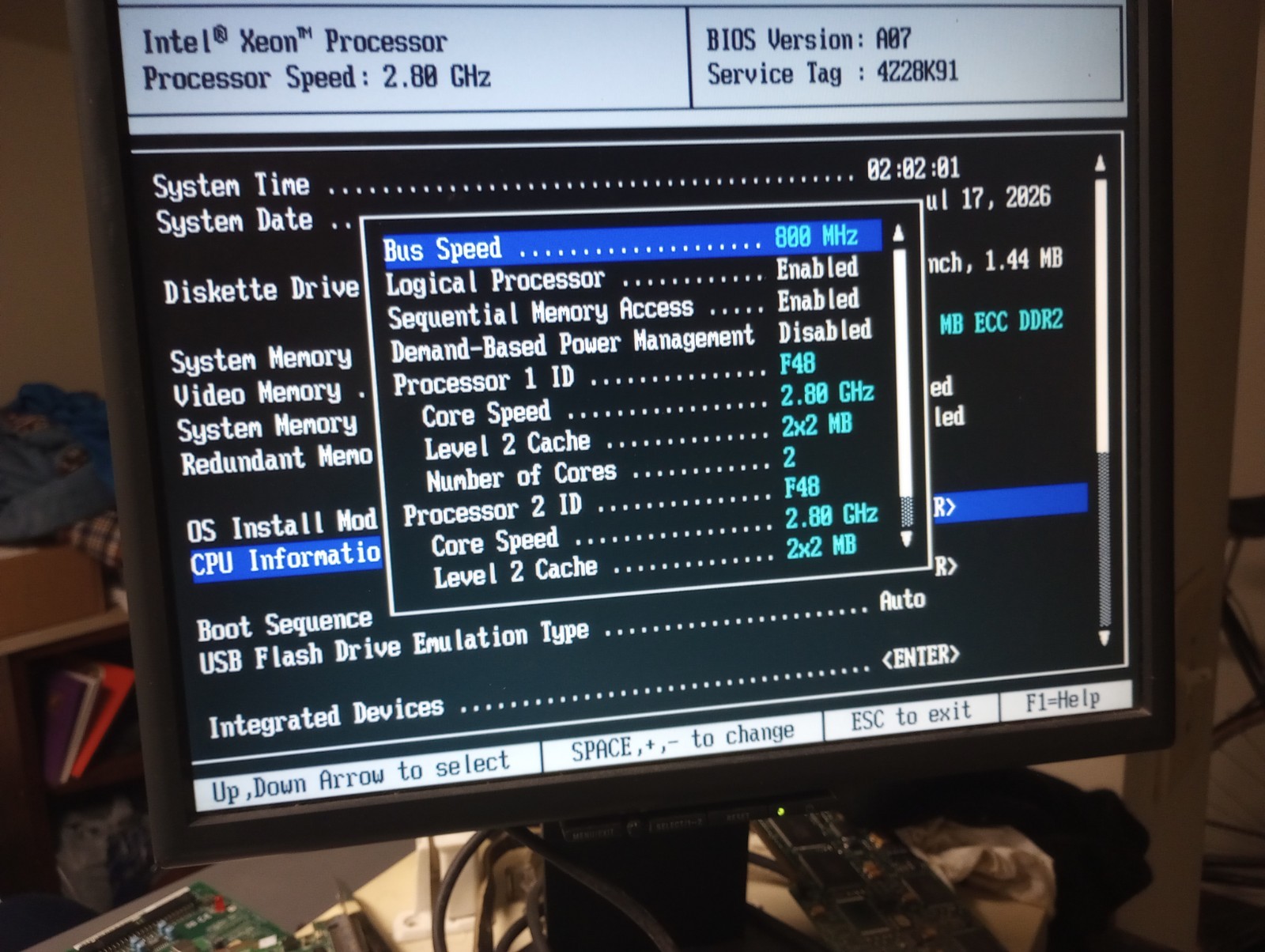 Intel Xeon 2.80GHz 4M 800MHz CPU Processor SL8MA Socket 604 (Match Set)