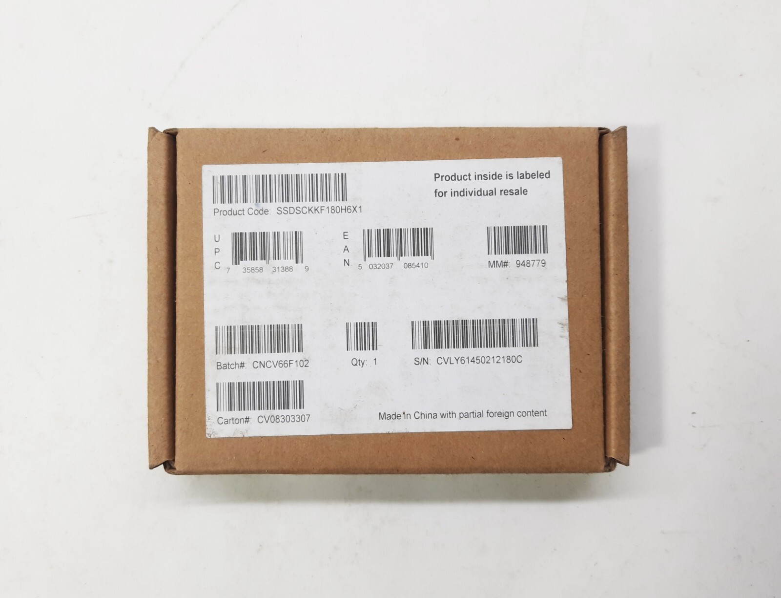 Intel SSDSCKKF180H6X1 Pro 5400S 180Gb SATA 6.0Gbps M.2 80mm TLC SSD - NEW BOX