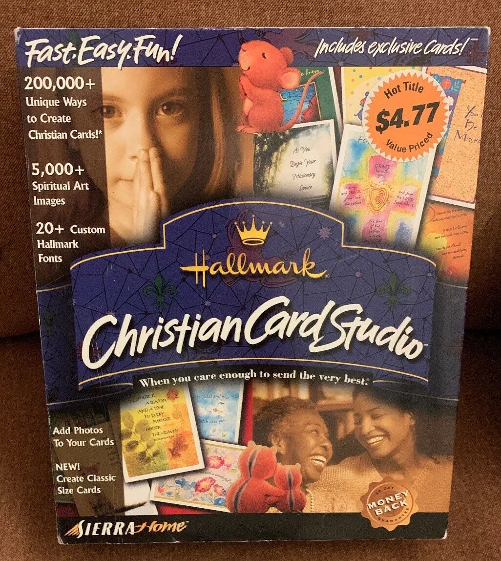 Sierra Home Hallmark Christian Card Studio Windows PC Big Box RARE